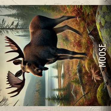 Maine, Moose: State Animals Series 1000 Jigsaw Puzzle 3D Modell