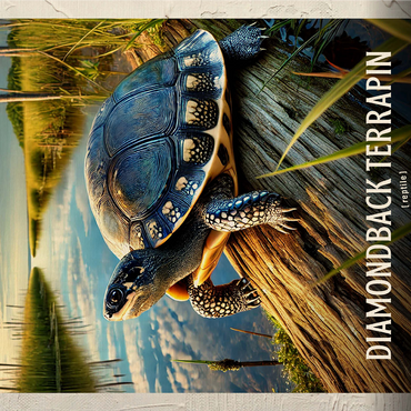 Maryland, Diamondback Terrapin: State Animals Series 1000 Jigsaw Puzzle 3D Modell
