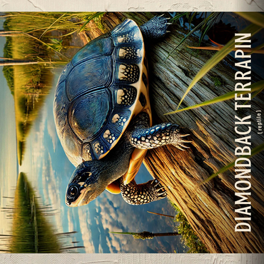 Maryland, Diamondback Terrapin: State Animals Series 500 Jigsaw Puzzle 3D Modell