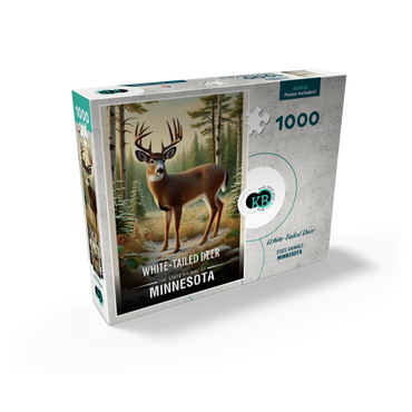 Minnesota, White-Tailed Deer: State Animals Series 1000 Jigsaw Puzzle box view2