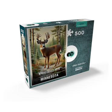 Minnesota, White-Tailed Deer: State Animals Series 500 Jigsaw Puzzle box view2