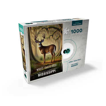 Mississippi, White-Tailed Deer: State Animals Series 1000 Jigsaw Puzzle box view2