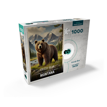 Montana, Grizzly Bear: State Animals Series 1000 Jigsaw Puzzle box view2