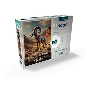 Nevada, Desert Bighorn Sheep: State Animals Series 1000 Jigsaw Puzzle box view2