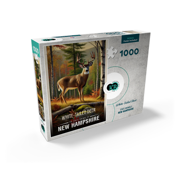 New Hampshire, White-Tailed Deer: State Animals Series 1000 Jigsaw Puzzle box view2