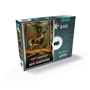 New Hampshire, White-Tailed Deer: State Animals Series 500 Jigsaw Puzzle box view2