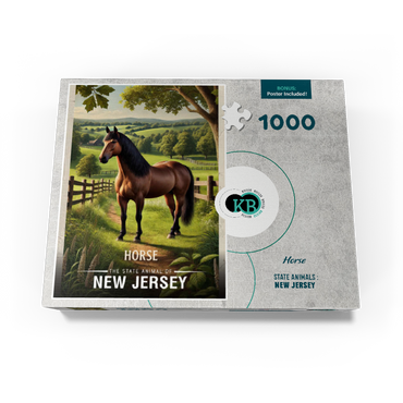 New Jersey, Horse: State Animals Series 1000 Jigsaw Puzzle box view3
