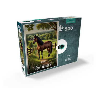 New Jersey, Horse: State Animals Series 500 Jigsaw Puzzle box view2