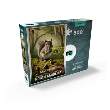 North Carolina, Gray Squirrel: State Animals Series 500 Jigsaw Puzzle box view2