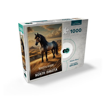 North Dakota, Nokota Horse: State Animals Series 1000 Jigsaw Puzzle box view2