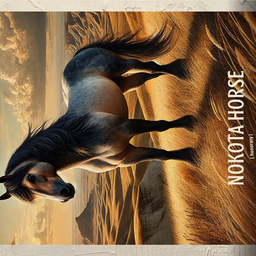 North Dakota, Nokota Horse: State Animals Series 1000 Jigsaw Puzzle 3D Modell