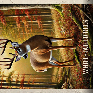 Ohio, White-Tailed Deer: State Animals Series 500 Jigsaw Puzzle 3D Modell