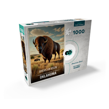 Oklahoma, American Bison: State Animals Series 1000 Jigsaw Puzzle box view2