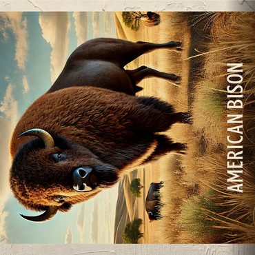 Oklahoma, American Bison: State Animals Series 1000 Jigsaw Puzzle 3D Modell