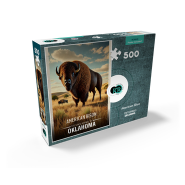 Oklahoma, American Bison: State Animals Series 500 Jigsaw Puzzle box view2