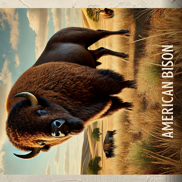 Oklahoma, American Bison: State Animals Series 500 Jigsaw Puzzle 3D Modell