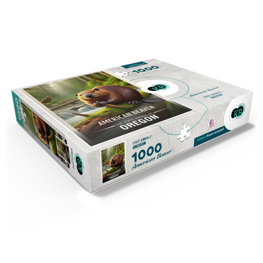 Oregon, American Beaver: State Animals Series 1000 Jigsaw Puzzle box view1