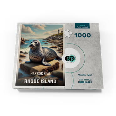 Rhode Island, Harbor Seal: State Animals Series 1000 Jigsaw Puzzle box view3