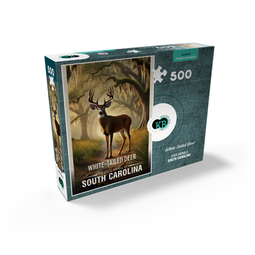 South Carolina, White-Tailed Deer: State Animals Series 500 Jigsaw Puzzle box view2