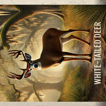 South Carolina, White-Tailed Deer: State Animals Series 500 Jigsaw Puzzle 3D Modell