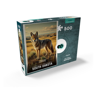 South Dakota, Coyote: State Animals Series 500 Jigsaw Puzzle box view2