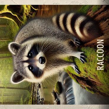 Tennessee, Raccoon: State Animals Series 500 Jigsaw Puzzle 3D Modell