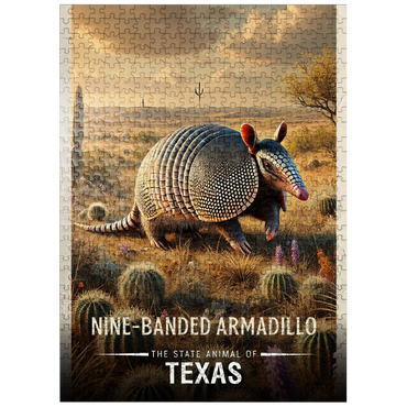 puzzleplate Texas, Nine-Banded Armadillo: State Animals Series 500 Jigsaw Puzzle