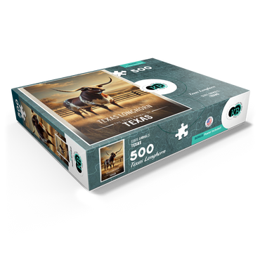 Texas, Texas Longhorn: State Animals Series 500 Jigsaw Puzzle box view1