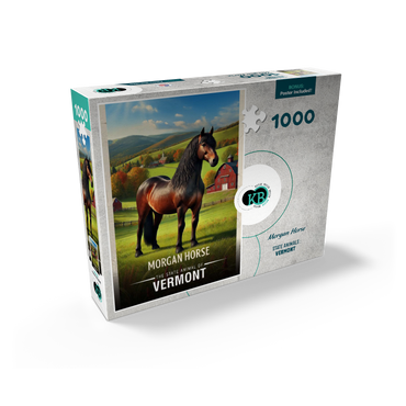 Vermont, Morgan Horse: State Animals Series 1000 Jigsaw Puzzle box view2