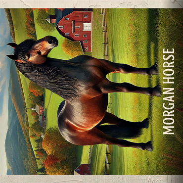 Vermont, Morgan Horse: State Animals Series 1000 Jigsaw Puzzle 3D Modell