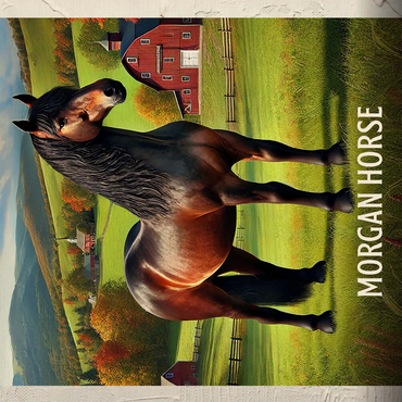 Vermont, Morgan Horse: State Animals Series 500 Jigsaw Puzzle 3D Modell