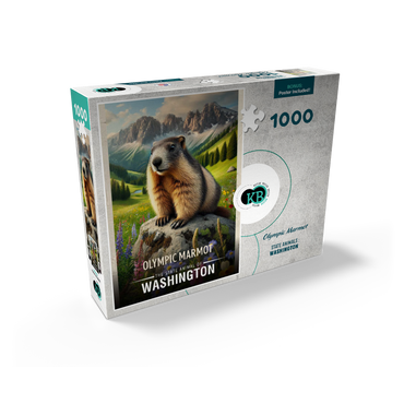 Washington, Olympic Marmot: State Animals Series 1000 Jigsaw Puzzle box view2