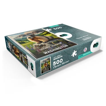 Washington, Olympic Marmot: State Animals Series 500 Jigsaw Puzzle box view1