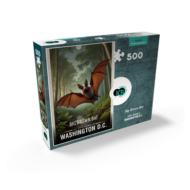 Washington D.C., Big Brown Bat: State Animals Series 500 Jigsaw Puzzle box view2