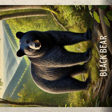 West Virginia, Black Bear: State Animals Series 1000 Jigsaw Puzzle 3D Modell