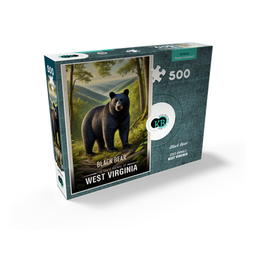 West Virginia, Black Bear: State Animals Series 500 Jigsaw Puzzle box view2