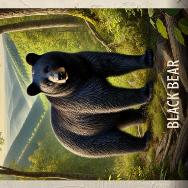 West Virginia, Black Bear: State Animals Series 500 Jigsaw Puzzle 3D Modell