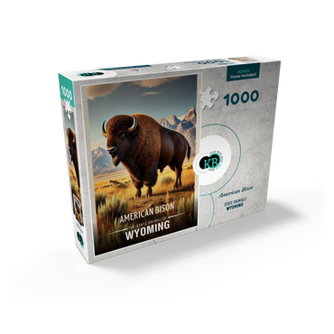Wyoming, American Bison: State Animals Series 1000 Jigsaw Puzzle box view2
