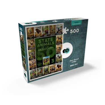 Collage: State Animals Series, Part 3 of 3 500 Jigsaw Puzzle box view2