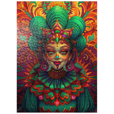 puzzleplate Vibrant Fantasy Woman in Ornate Cultural Attire 500 Jigsaw Puzzle