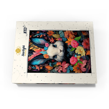 Whimsical Bunny in a Floral Wonderland 1000 Jigsaw Puzzle box view3