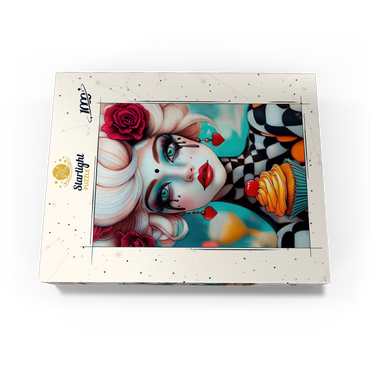Whimsical Woman with Cupcake and Surreal Makeup 1000 Jigsaw Puzzle box view3