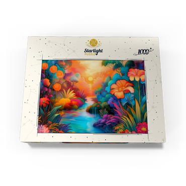 Fantasy River Valley with Vibrant Sunset 1000 Jigsaw Puzzle box view3