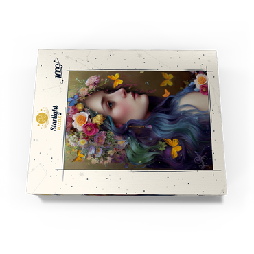 Ethereal Woman with Floral Crown and Butterflies 1000 Jigsaw Puzzle box view3