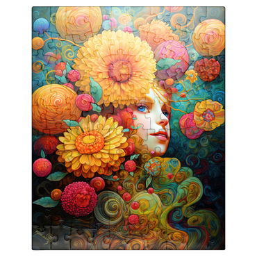 puzzleplate Sunlit Blossoms and Raspberry Dreams 100 Jigsaw Puzzle