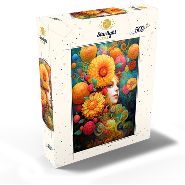 Sunlit Blossoms and Raspberry Dreams 500 Jigsaw Puzzle box view2