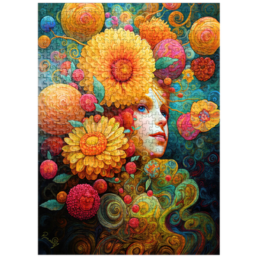 puzzleplate Sunlit Blossoms and Raspberry Dreams 500 Jigsaw Puzzle