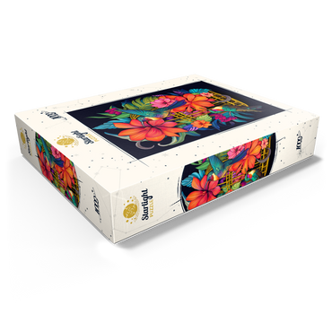 Colorful Hummingbirds with Tropical Flowers 1000 Jigsaw Puzzle box view1