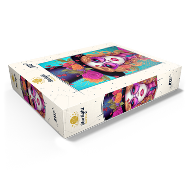 Glamorous Woman with Floral Top Hat 1000 Jigsaw Puzzle box view1