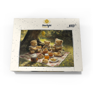 Adorable Teddy Bear Picnic in a Sunny Forest 1000 Jigsaw Puzzle box view3